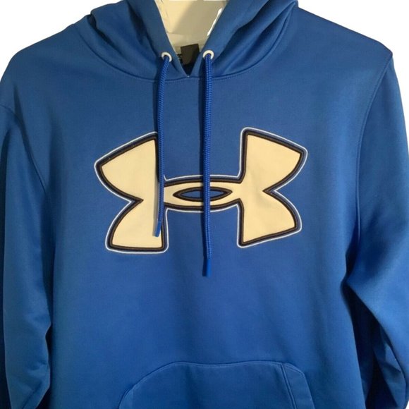 Under Armour Loose Coupe Lache Hoodie Size MD Kangaroo Pocket Royal Blue - Picture 14 of 16